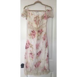 Romantic Shabby Chic Roses/Lace Dress